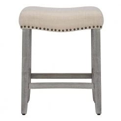 Jameson 24 in. Antique Gray Backless Wood Counter Stool with Beige Linen Seat (Set of 2) by WESTIN OUTDOOR 12 Jameson 24 in. Antique Gray Backless Wood Counter Stool with Beige Linen Seat (Set of 2) by WESTIN OUTDOOR -BENCH Online Store antique gray westin outdoor bar stools id401 24 ag bg 2 c3 1000