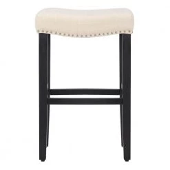Jameson 29 in. Rubberwood Upholstered Nail Head Bar Stool (Set of 2) by WESTIN OUTDOOR 11 Jameson 29 in. Rubberwood Upholstered Nail Head Bar Stool (Set of 2) by WESTIN OUTDOOR -BENCH Online Store beige westin outdoor bar stools 631851050663 c3 1000