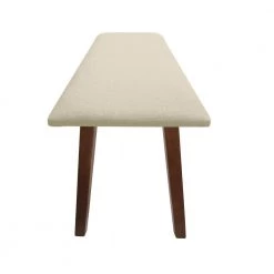 Nereida 4-Piece Rectangular Solid Wood Top Beige Upholstered Table Set by WESTIN OUTDOOR -BENCH Online Store beige westin outdoor dining room sets id101 4pc bg 76 1000