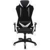 Commando Ergonomic Black and White High-Back Gaming Chair with Adjustable Gas Lift Seating and Lumbar Support by Hanover -BENCH Online Store black and gray hanover gaming chairs hgc0104 64 1000
