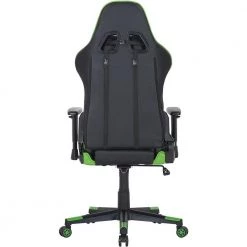 Black and Green Faux Leather Gaming Chair with Adjustable Gas Lift Seating, Lumbar and Neck Support by Hanover 15 Black and Green Faux Leather Gaming Chair with Adjustable Gas Lift Seating, Lumbar and Neck Support by Hanover -BENCH Online Store black green hanover gaming chairs hgc0115 c3 1000