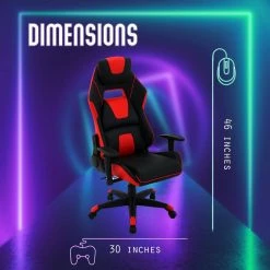 Commando Black and Red Gaming Chair by Hanover -BENCH Online Store black hanover gaming chairs hgc0108 a0 1000