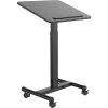 21 in. Black Rolling Desk with Adjustable Heights and Bag Hook by Hanover 2 21 in. Black Rolling Desk with Adjustable Heights and Bag Hook by Hanover -BENCH Online Store black hanover standing desks hsd0408 blk 64 1000