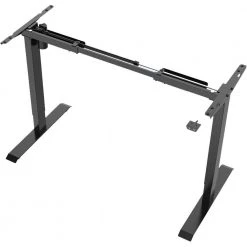 27 in. Black Gaming Desk with Adjustable Heights by Hanover 19 27 in. Black Gaming Desk with Adjustable Heights by Hanover -BENCH Online Store black multi hanover computer desks hgd0504 blk c3 1000