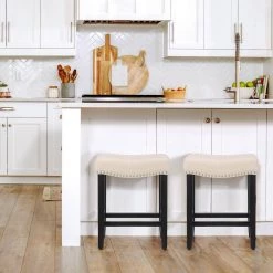 Jameson 24 in. Black Backless Wood Counter Stool with Beige Linen Seat (Set of 2) by WESTIN OUTDOOR 15 Jameson 24 in. Black Backless Wood Counter Stool with Beige Linen Seat (Set of 2) by WESTIN OUTDOOR -BENCH Online Store black westin outdoor bar stools id401 24 bk bg 2 31 1000