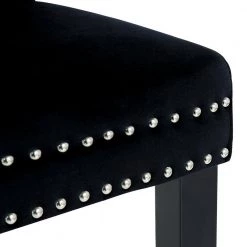 Brooklyn Black Tufted Velvet Dining Side Chair (Set of 2) by WESTIN OUTDOOR -BENCH Online Store black westin outdoor dining chairs id305 bk fa 1000