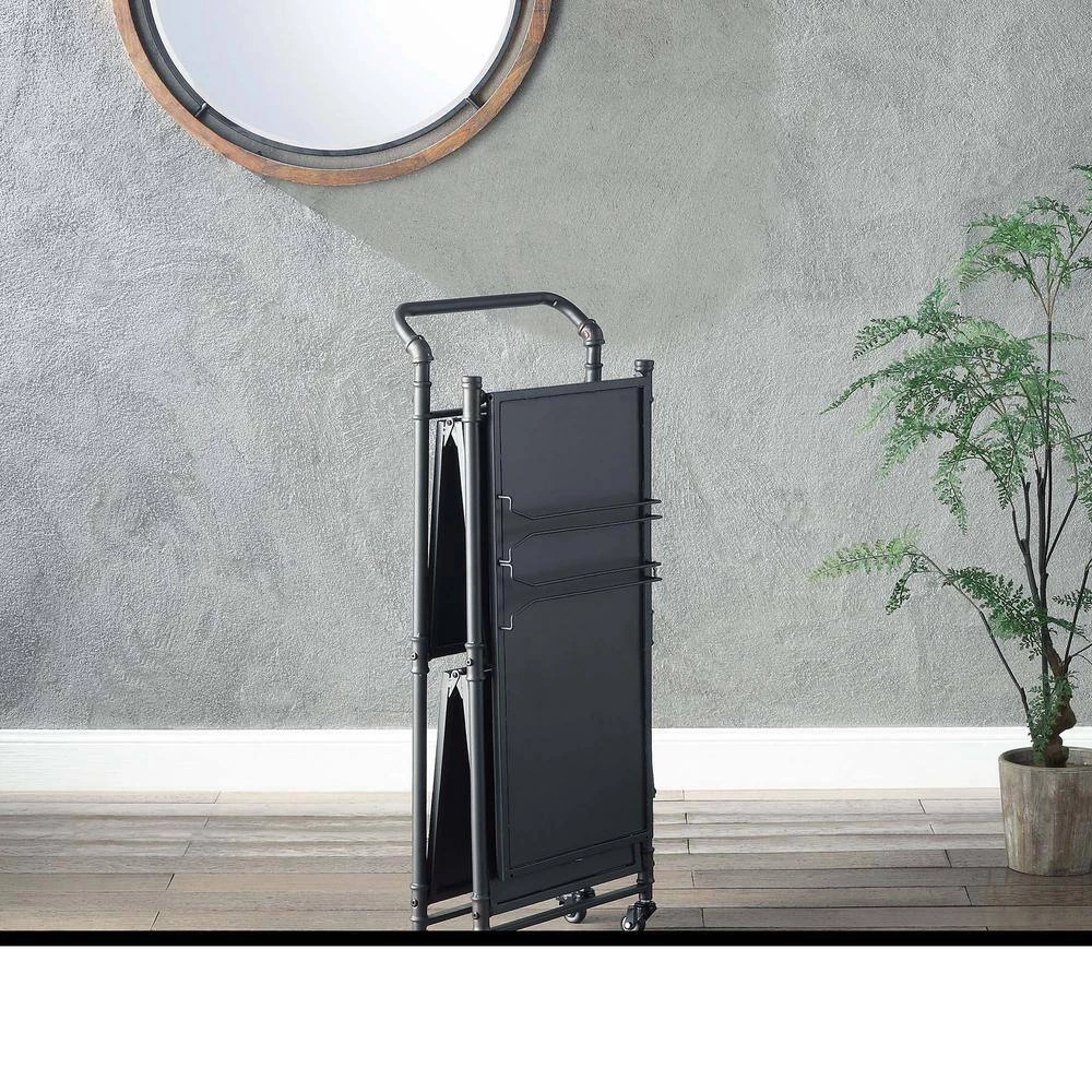 Cordelia Serving Cart in Sandy Black by Whatseaso 5 Cordelia Serving Cart in Sandy Black by Whatseaso - Image 3