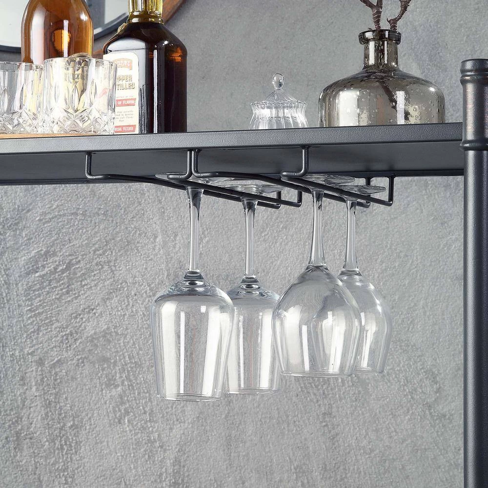 Cordelia Serving Cart in Sandy Black by Whatseaso 4 Cordelia Serving Cart in Sandy Black by Whatseaso - Image 2