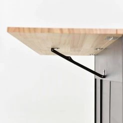 Black Kitchen Island with Solid Wood Top and Locking Wheels by Whatseaso -BENCH Online Store black whatseaso kitchen islands lnn k110501801 31 1000