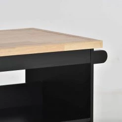 46 in. Black New Design Kitchen Island with 2-Drawers and Tableware Cabinet by Whatseaso 28 46 in. Black New Design Kitchen Island with 2-Drawers and Tableware Cabinet by Whatseaso -BENCH Online Store black whatseaso kitchen islands lnn k110501887 31 1000