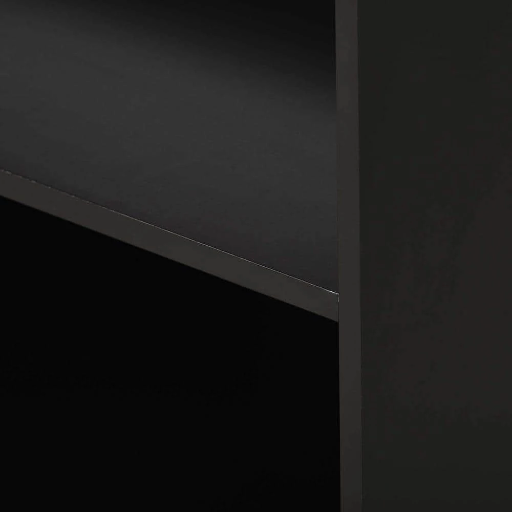 46 in. Black New Design Kitchen Island with 2-Drawers and Tableware Cabinet by Whatseaso 5 46 in. Black New Design Kitchen Island with 2-Drawers and Tableware Cabinet by Whatseaso - Image 3