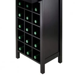 Burgundy 15-Bottle Black Bar Cabinet by Winsome Wood 20 Burgundy 15-Bottle Black Bar Cabinet by Winsome Wood -BENCH Online Store black winsome wood bar cabinets 20667 fa 1000