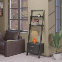 Bellamy 69 in. H Leaning Black Storage Shelf by Winsome Wood 13 Bellamy 69 in. H Leaning Black Storage Shelf by Winsome Wood -BENCH Online Store black winsome wood bookcases bookshelves 29522 31 1000