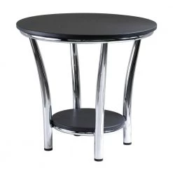 Maya Black End Table by Winsome Wood