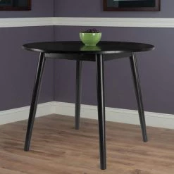 Moreno 36 in. Black Round Drop Leaf Table by Winsome Wood 17 Moreno 36 in. Black Round Drop Leaf Table by Winsome Wood -BENCH Online Store black winsome wood kitchen dining tables 20036 31 1000