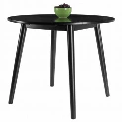 Moreno 36 in. Black Round Drop Leaf Table by Winsome Wood 12 Moreno 36 in. Black Round Drop Leaf Table by Winsome Wood -BENCH Online Store black winsome wood kitchen dining tables 20036 77 1000