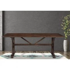 36 in. Rectangle Brown Mango Wood Dining Table (Seats 6-8) by Hanover 19 36 in. Rectangle Brown Mango Wood Dining Table (Seats 6-8) by Hanover -BENCH Online Store brown hanover kitchen dining tables hdr004 wb 31 1000