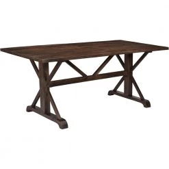 36 in. Rectangle Brown Mango Wood Dining Table (Seats 6-8) by Hanover 13 36 in. Rectangle Brown Mango Wood Dining Table (Seats 6-8) by Hanover -BENCH Online Store brown hanover kitchen dining tables hdr004 wb 40 1000