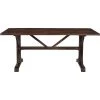 36 in. Rectangle Brown Mango Wood Dining Table (Seats 6-8) by Hanover -BENCH Online Store brown hanover kitchen dining tables hdr004 wb 64 1000