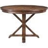 45 in. Round Brown Mango Wood Dining Table (Seats 4) by Hanover -BENCH Online Store brown hanover kitchen dining tables hdr005 wb 64 1000