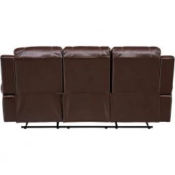Rialto Faux-Leather Brown Double Reclining 3-Seater Sofa by Hanover 21 Rialto Faux-Leather Brown Double Reclining 3-Seater Sofa by Hanover -BENCH Online Store brown hanover sofas couches hum001sf br 77 1000