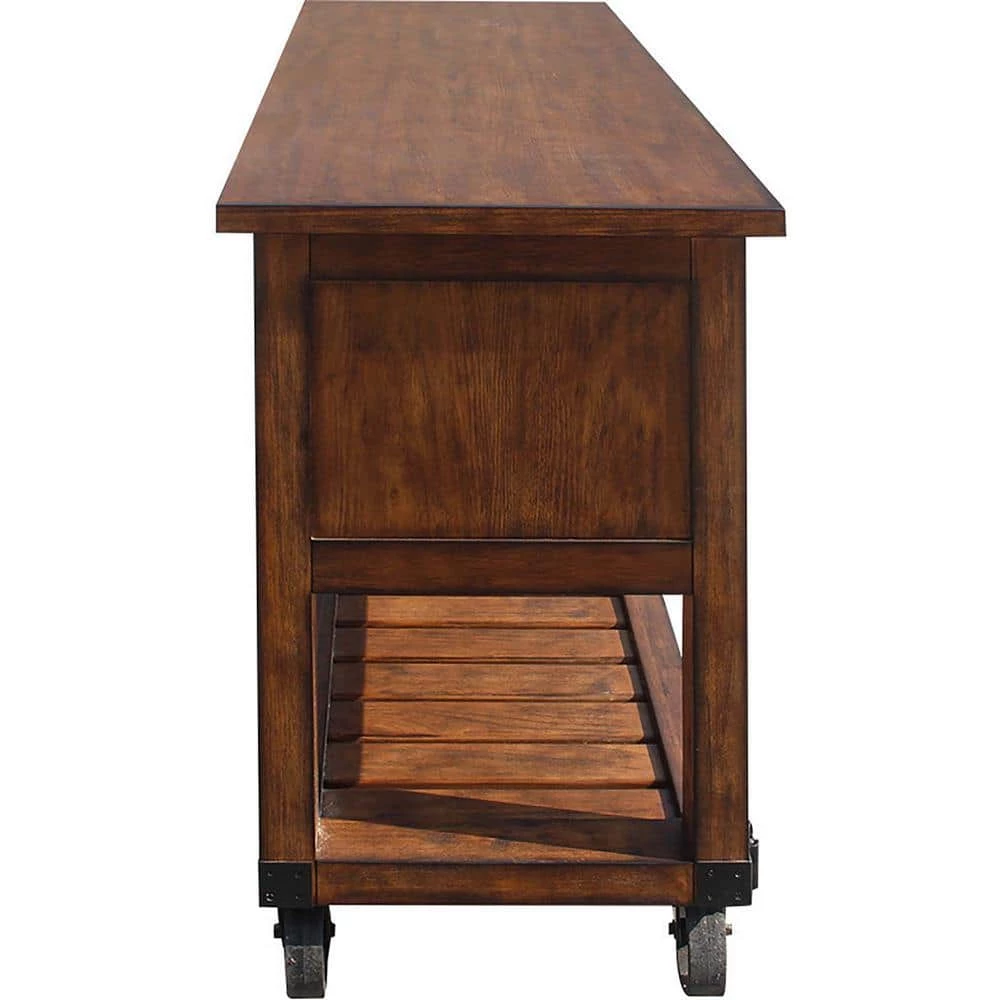 Classical Wooden Kitchen Cart in Brown by Whatseaso 5 Classical Wooden Kitchen Cart in Brown by Whatseaso - Image 3