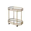 Gloss Kitchen Serving Cart, Champagne & Mirror by Whatseaso