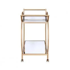 Traverse Serving Cart, Champagne & Mirrored by Whatseaso -BENCH Online Store champagne mirrored whatseaso kitchen carts l k110499016 1f 1000