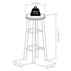 Oakley 30 in. Swivel Seat Cherry Bar Stools (Set of 2) by Winsome Wood -BENCH Online Store cherry winsome wood bar stools 75230 1f 1000