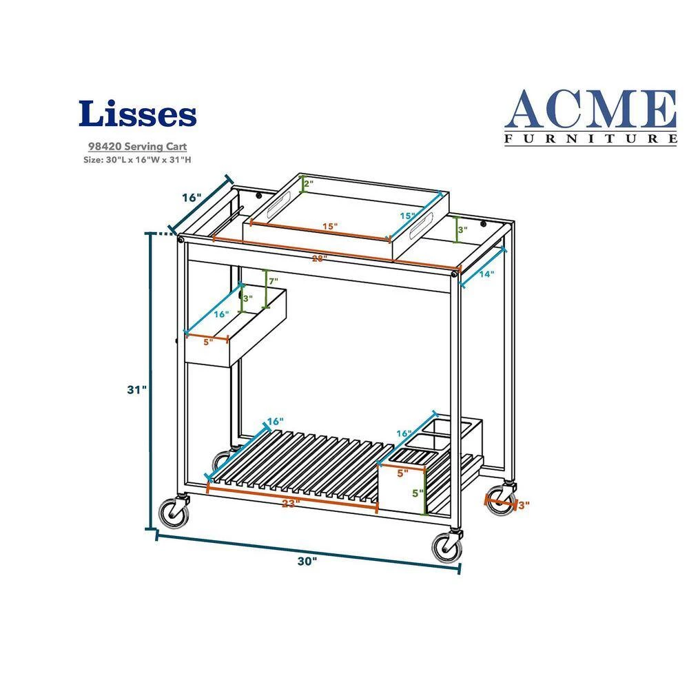 Lisses Serving Cart in Chrome by Whatseaso 5 Lisses Serving Cart in Chrome by Whatseaso - Image 3