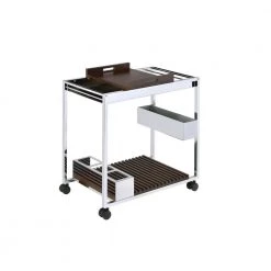 Lisses Serving Cart in Chrome by Whatseaso