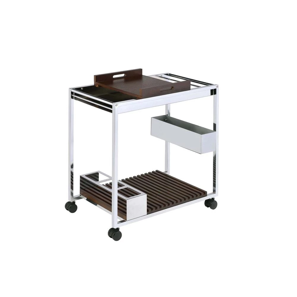 Lisses Serving Cart in Chrome by Whatseaso 3 Lisses Serving Cart in Chrome by Whatseaso