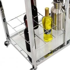 Contemporary Chrome Kitchen Cart by Whatseaso -BENCH Online Store chrome whatseaso kitchen carts lnn k110501825 66 1000