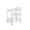 Serving Cart, Clear Glass & Chrome Finish by Whatseaso -BENCH Online Store clear chrome whatseaso kitchen carts l k110499023 64 1000