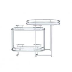 Serving Cart & Bar Table in Serving Cart & Bar Table by Whatseaso -BENCH Online Store clear silver whatseaso kitchen carts l k110499122 fa 1000