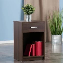 Rennick 15.75 in. W Cocoa Nightstand 1-Drawer Accent Table by Winsome Wood 15 Rennick 15.75 in. W Cocoa Nightstand 1-Drawer Accent Table by Winsome Wood -BENCH Online Store cocoa winsome wood nightstands 30115 31 1000
