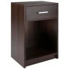 Rennick 15.75 in. W Cocoa Nightstand 1-Drawer Accent Table by Winsome Wood