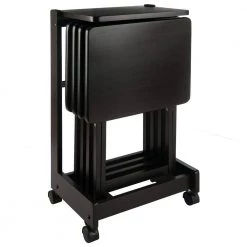 Brienda 19.13 in. Coffee 5-Piece Snack Table by Winsome Wood