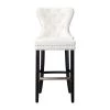 Harper 45.25 in. High Back Cream Tufted Velvet Nail Head Bar Stool by WESTIN OUTDOOR 1 Harper 45.25 in. High Back Cream Tufted Velvet Nail Head Bar Stool by WESTIN OUTDOOR -BENCH Online Store cream westin outdoor bar stools id403 29 bk ce 64 1000