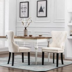 Brooklyn Cream Tufted Velvet Dining Side Chair (Set of 4) by WESTIN OUTDOOR -BENCH Online Store cream westin outdoor dining chairs id305 ce 2 31 1000