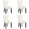 Brooklyn Cream Tufted Velvet Dining Side Chair (Set of 4) by WESTIN OUTDOOR -BENCH Online Store cream westin outdoor dining chairs id305 ce 2 64 1000