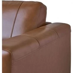 Austin 84 in. Dark Tan Modern Leather 3-Seater Sofa by Hanover -BENCH Online Store dark tan hanover sofas couches hup003sf tn fa 1000