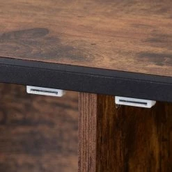 Kitchen Cart In Distressed Brown Color with Universal Wheels by Whatseaso -BENCH Online Store distressed brown whatseaso kitchen carts l k110498835 77 1000