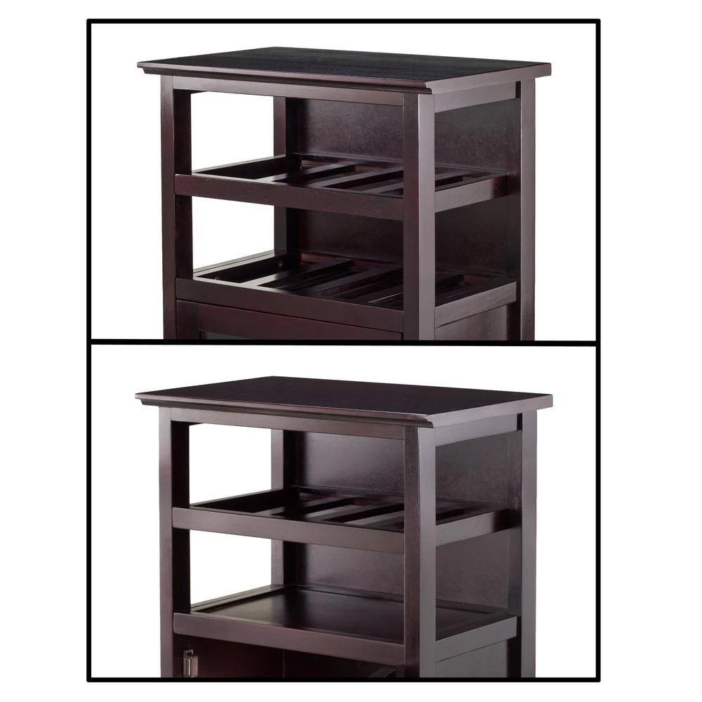 Espresso Bar Cabinet by Winsome Wood 7 Espresso Bar Cabinet by Winsome Wood - Image 5