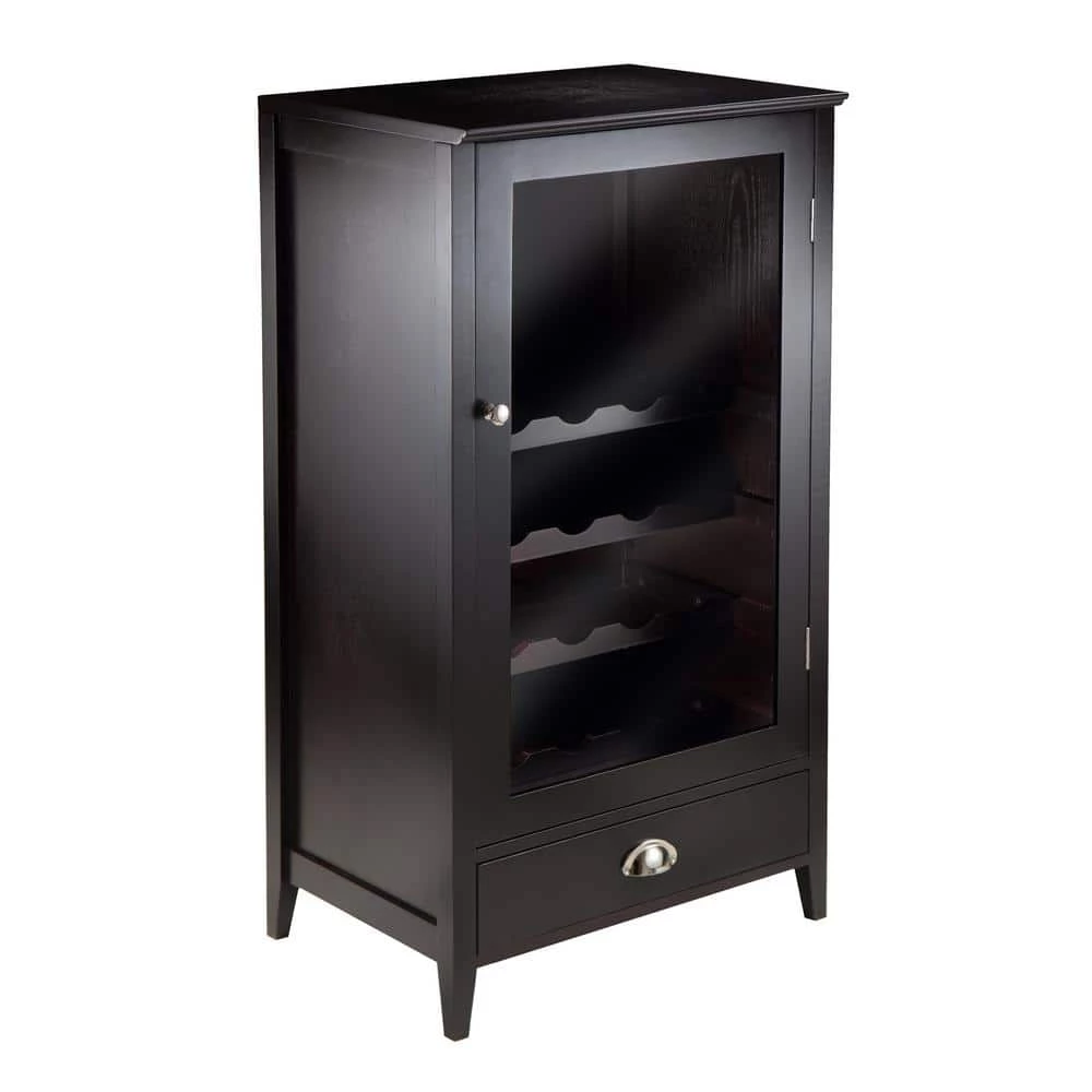 Bordeaux 20-Bottle Espresso Bar Cabinet by Winsome Wood 3 Bordeaux 20-Bottle Espresso Bar Cabinet by Winsome Wood