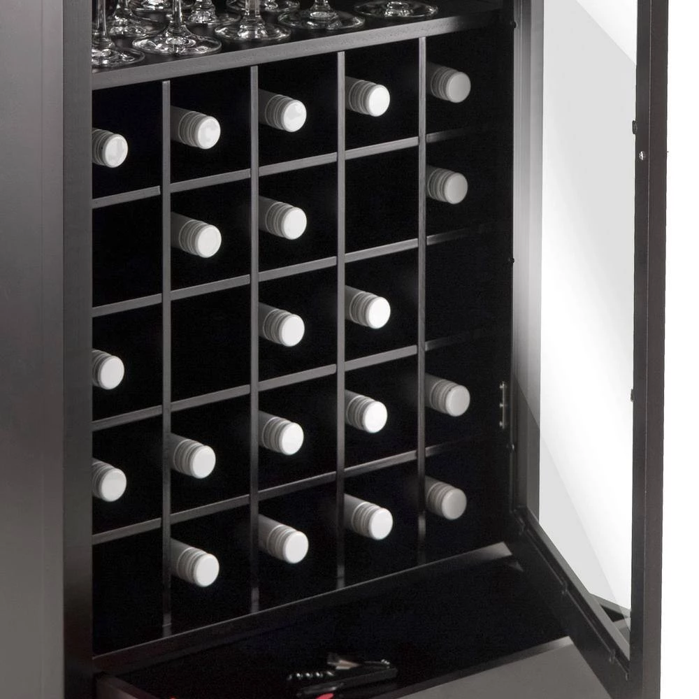 Bordeaux 25-Bottle Espresso Bar Cabinet by Winsome Wood 10 Bordeaux 25-Bottle Espresso Bar Cabinet by Winsome Wood - Image 8
