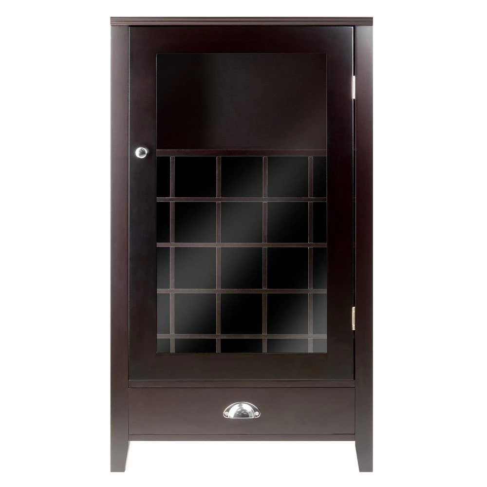 Bordeaux 25-Bottle Espresso Bar Cabinet by Winsome Wood 12 Bordeaux 25-Bottle Espresso Bar Cabinet by Winsome Wood - Image 10