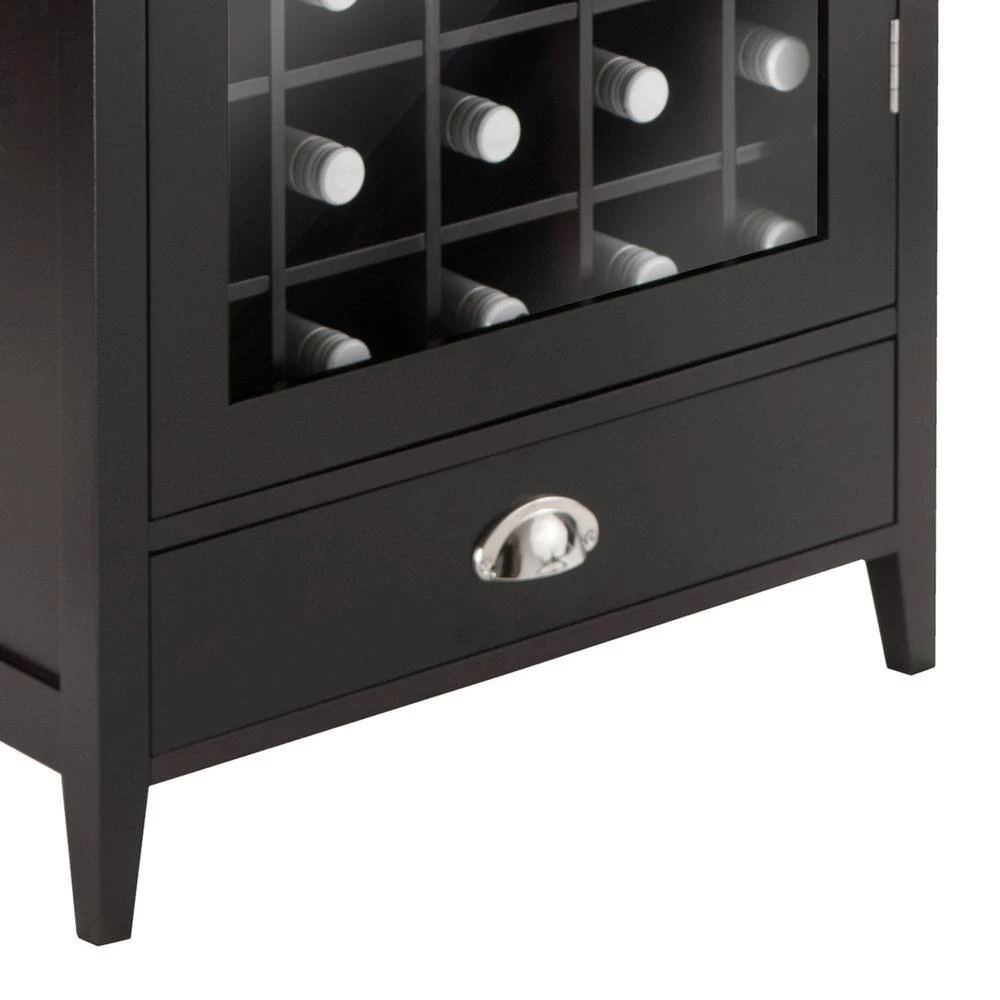 Bordeaux 25-Bottle Espresso Bar Cabinet by Winsome Wood 11 Bordeaux 25-Bottle Espresso Bar Cabinet by Winsome Wood - Image 9