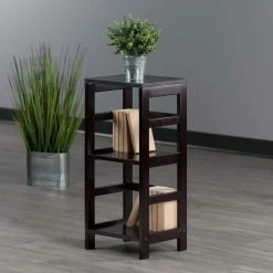 Leo 29 in. Espresso 2-Tier Narrow Standard Bookcase by Winsome Wood 9 Leo 29 in. Espresso 2-Tier Narrow Standard Bookcase by Winsome Wood -BENCH Online Store espresso winsome wood bookcases bookshelves 92314 31 1000