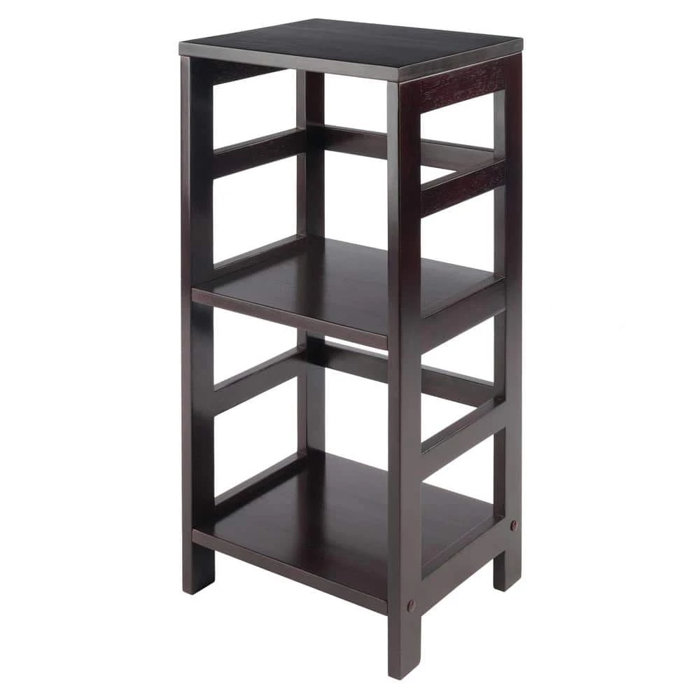Leo 29 in. Espresso 2-Tier Narrow Standard Bookcase by Winsome Wood 3 Leo 29 in. Espresso 2-Tier Narrow Standard Bookcase by Winsome Wood